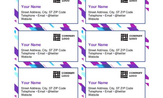 Stunning Business Card Template Free Word 2007 Ideas regarding Business Card Template For Word 2007