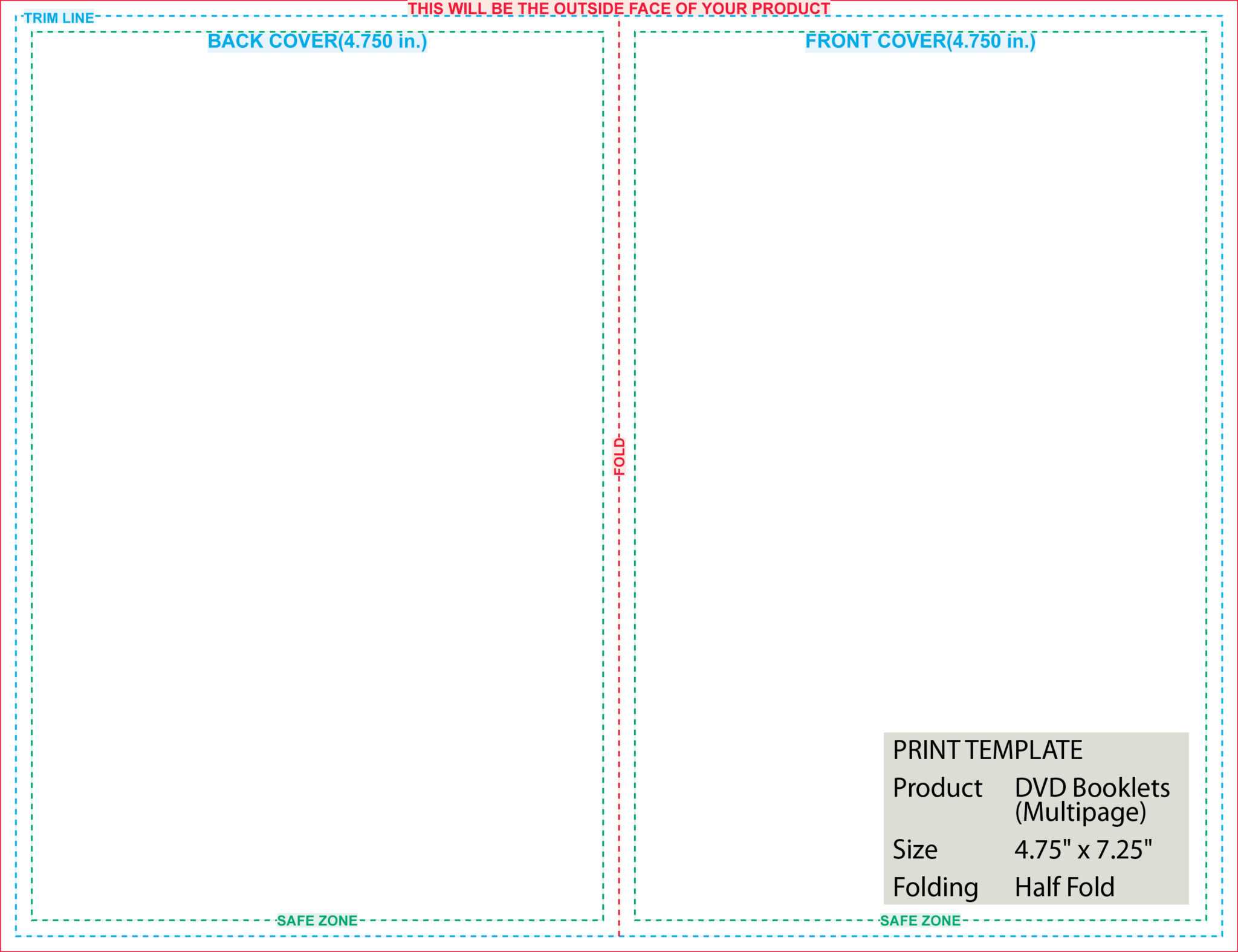 Half Fold Card Template