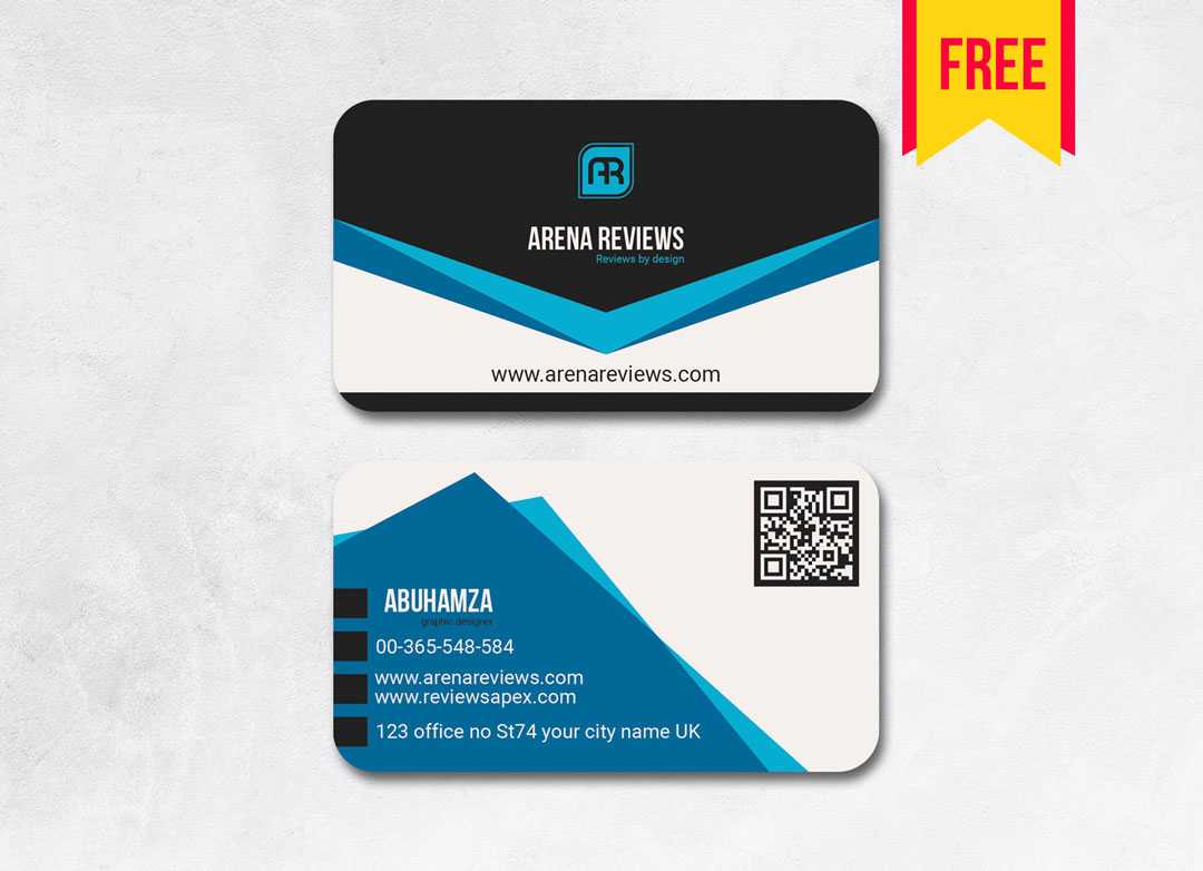 Stylish Business Card Design | Free Download – Arenareviews In Visiting Card Templates Download