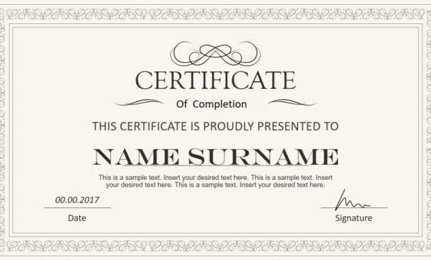 Stylish Certificate Powerpoint Templates with Powerpoint Award Certificate Template