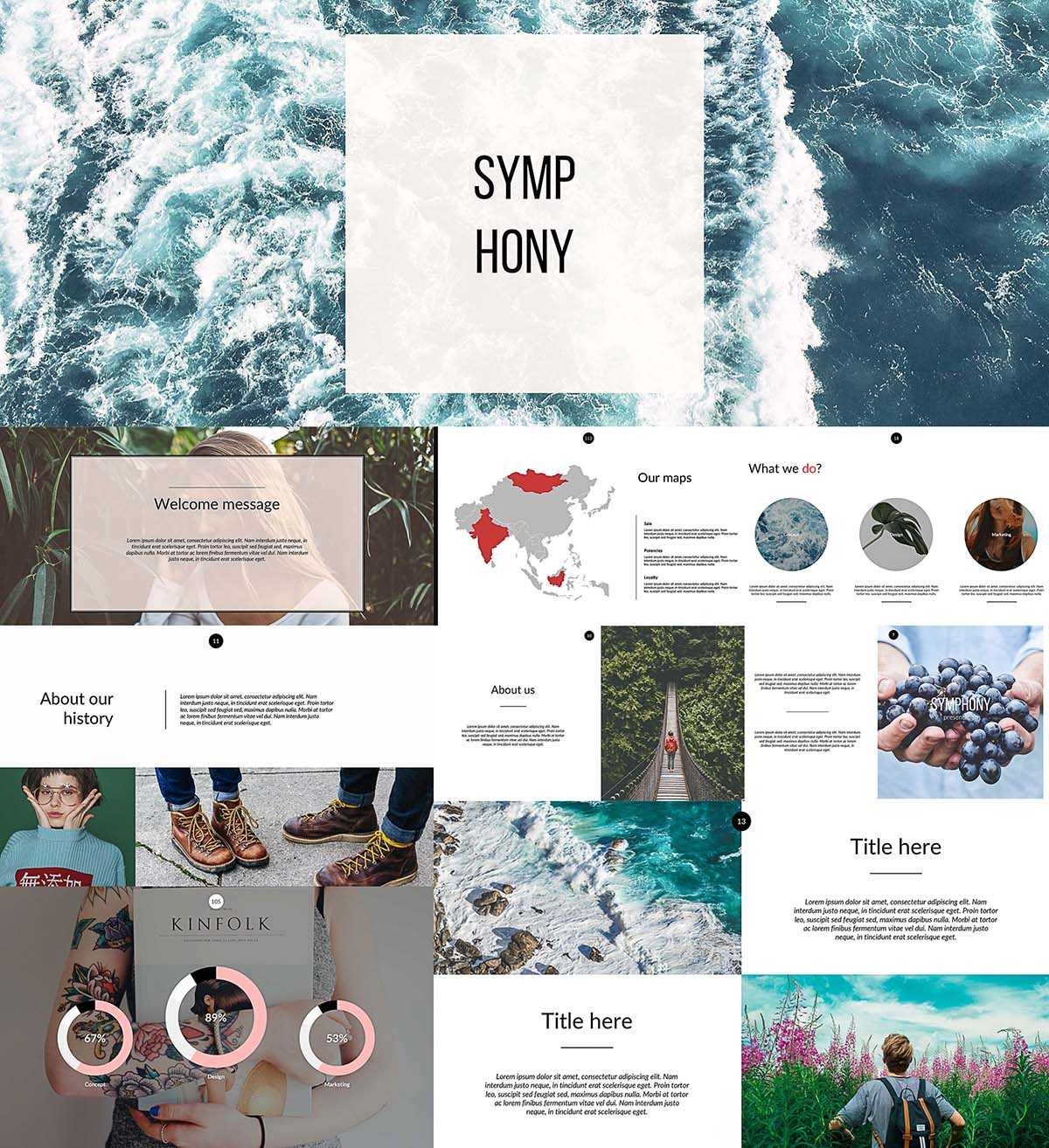 Symphony Powerpoint Templates | Free Download Pertaining To Tourism Powerpoint Template