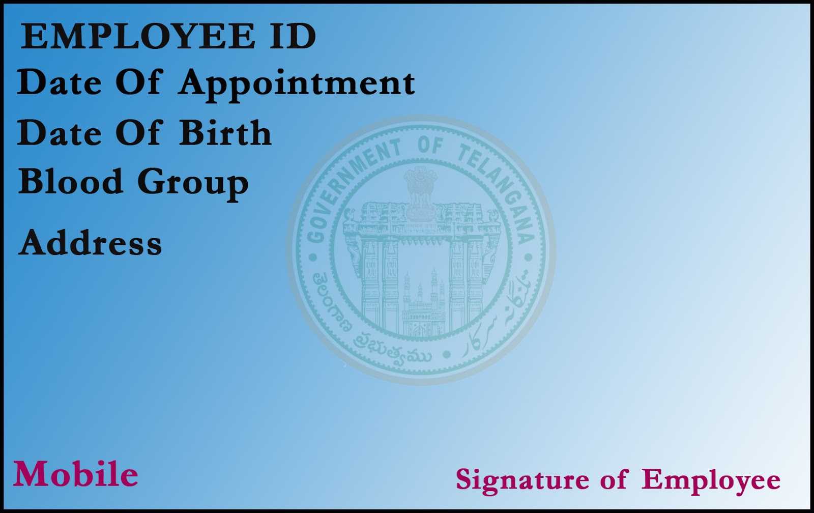 T R C : Employee Id Card Template Throughout Employee Card Template Word