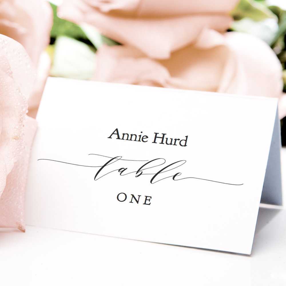 Table Place Cards Printable Pdf Template 3.5X2.5 Flat With Regard To Place Card Setting Template