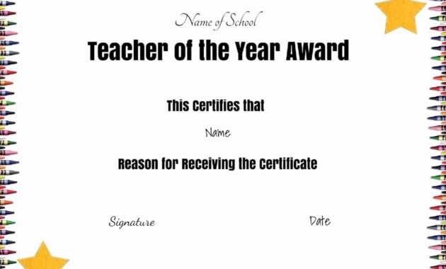 Teacher Of The Month Certificate Template - Tunu.redmini.co inside Best Teacher Certificate Templates Free