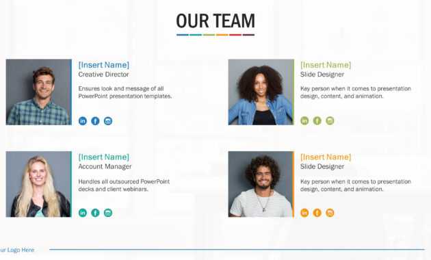 Team Biography Slides For Powerpoint Presentation Templates regarding Biography Powerpoint Template