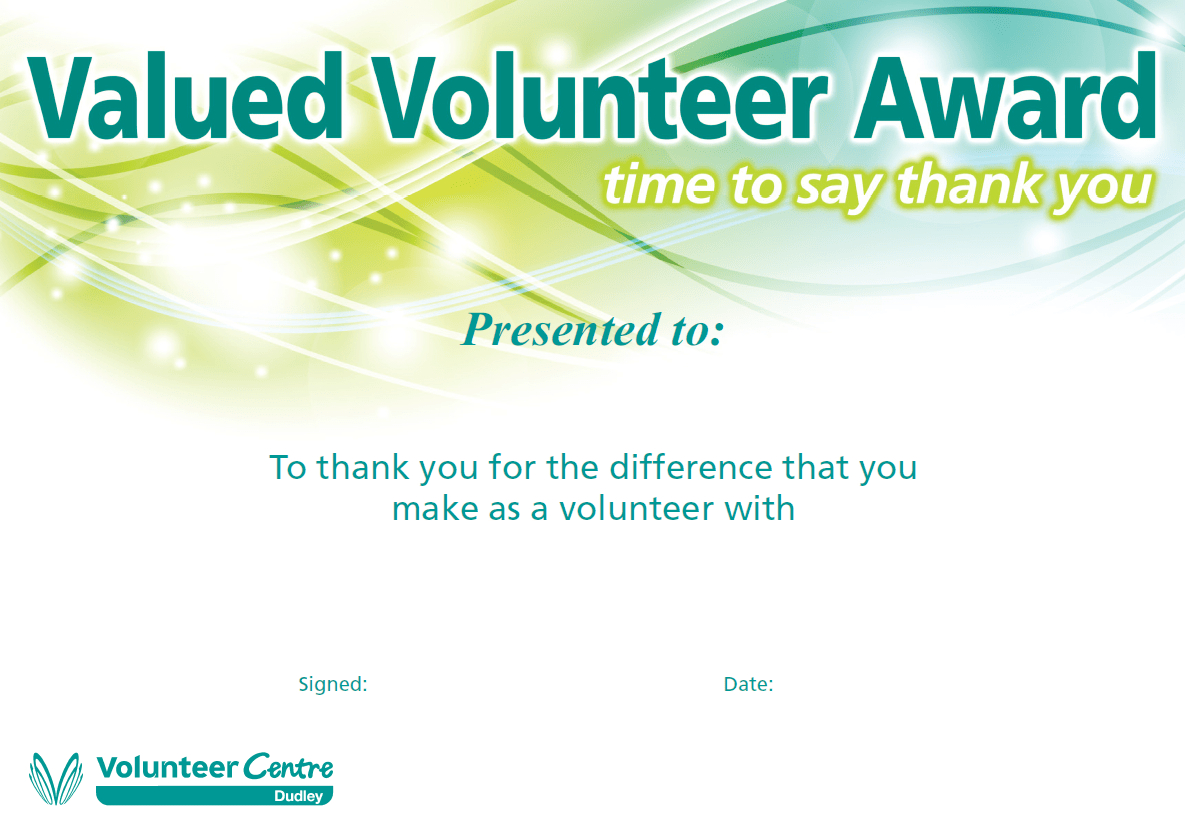 Template Certificate Of Appreciation For Volunteering | Cv Within Volunteer Award Certificate Template