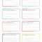 Template For Note Cards – Colona.rsd7 Within Blank Index Card Template