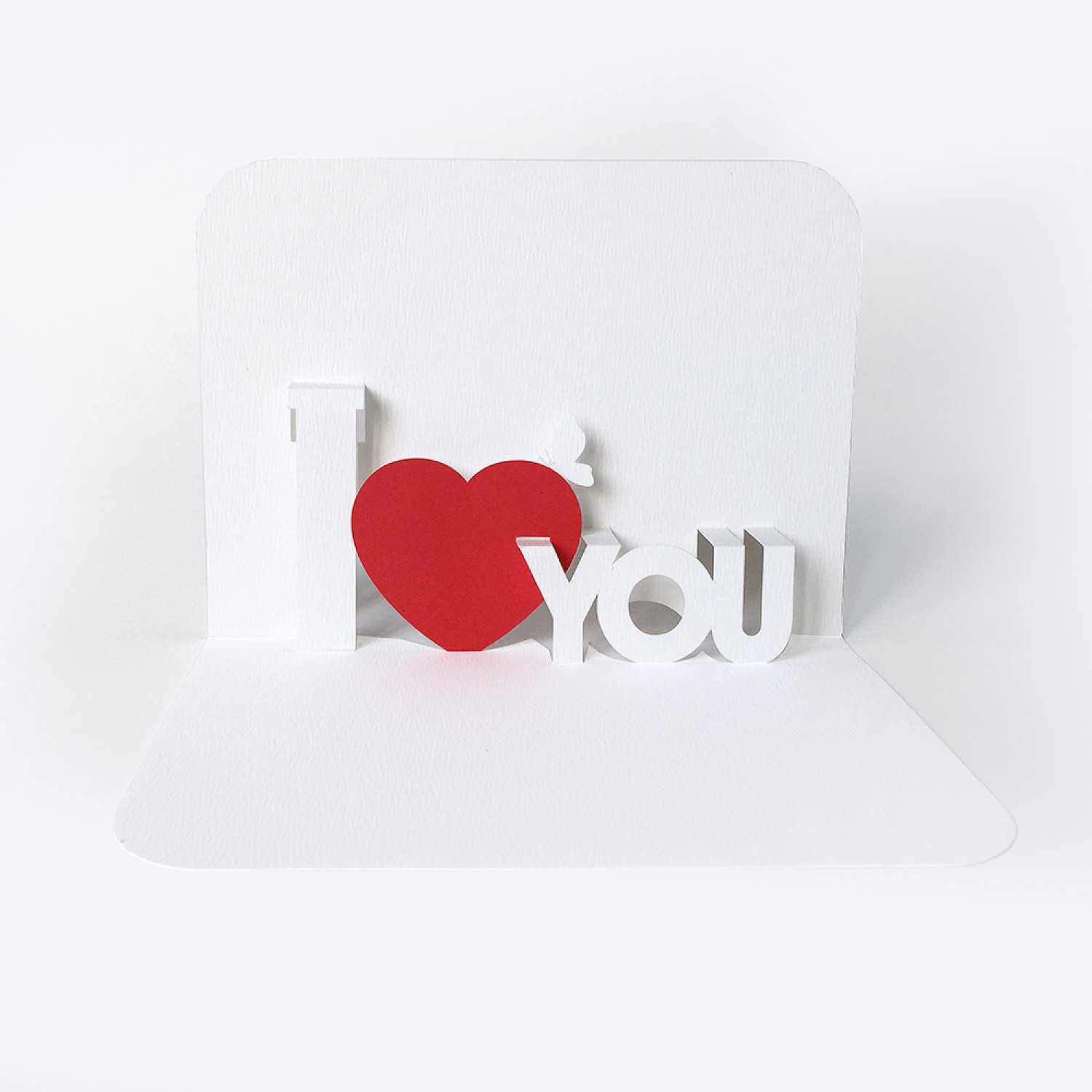 Template Pop Up Card «I Love You» Pertaining To Popup Card Template Free
