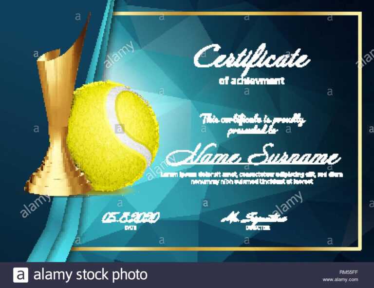 Image 18 for Tennis Gift Certificate Template