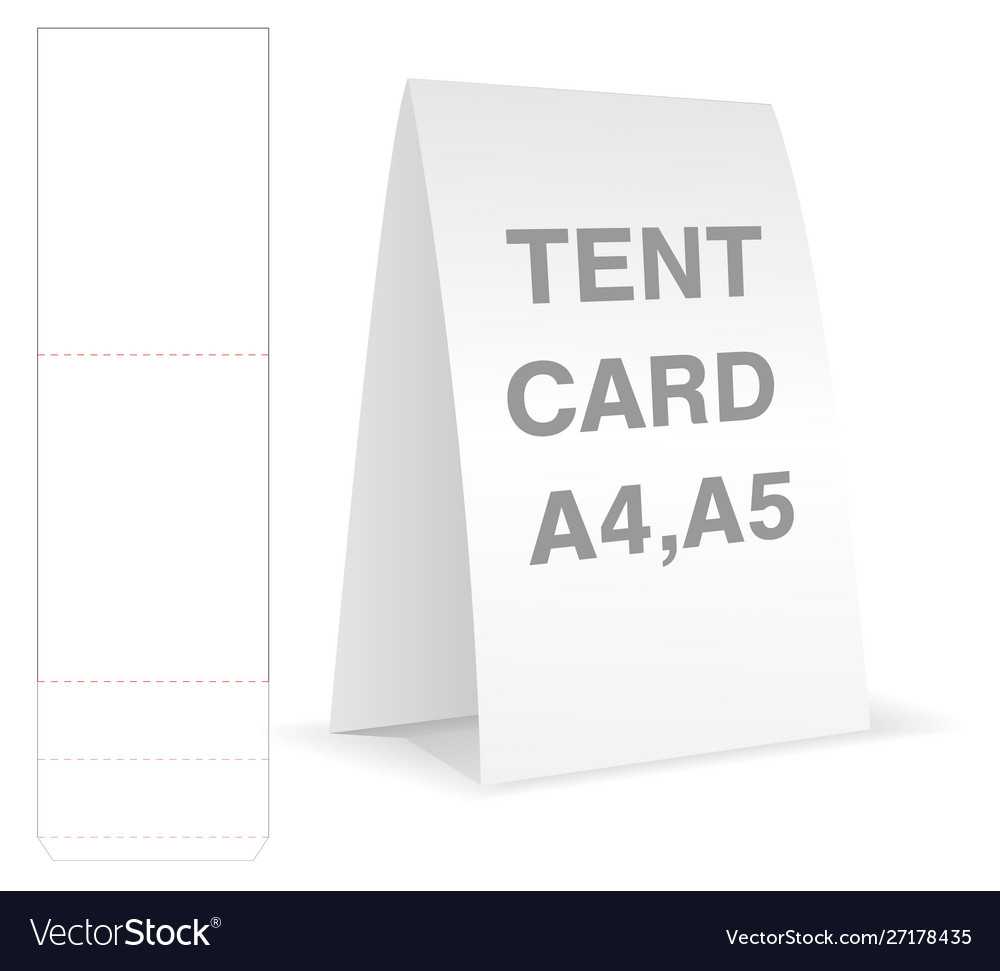 Tent Card Die Cut Mock Up Template Pertaining To Free Tent Card Template Downloads