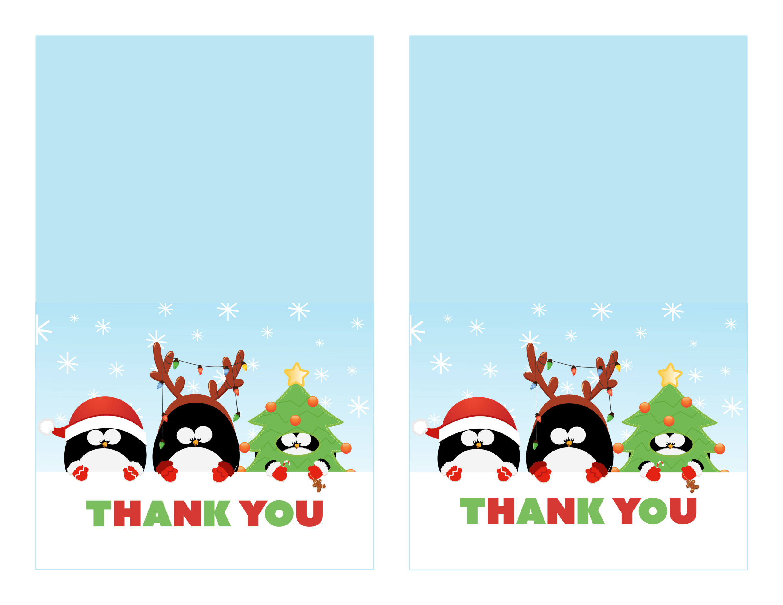 Thank You Snowman Clipart Regarding Christmas Thank You Card Templates Free