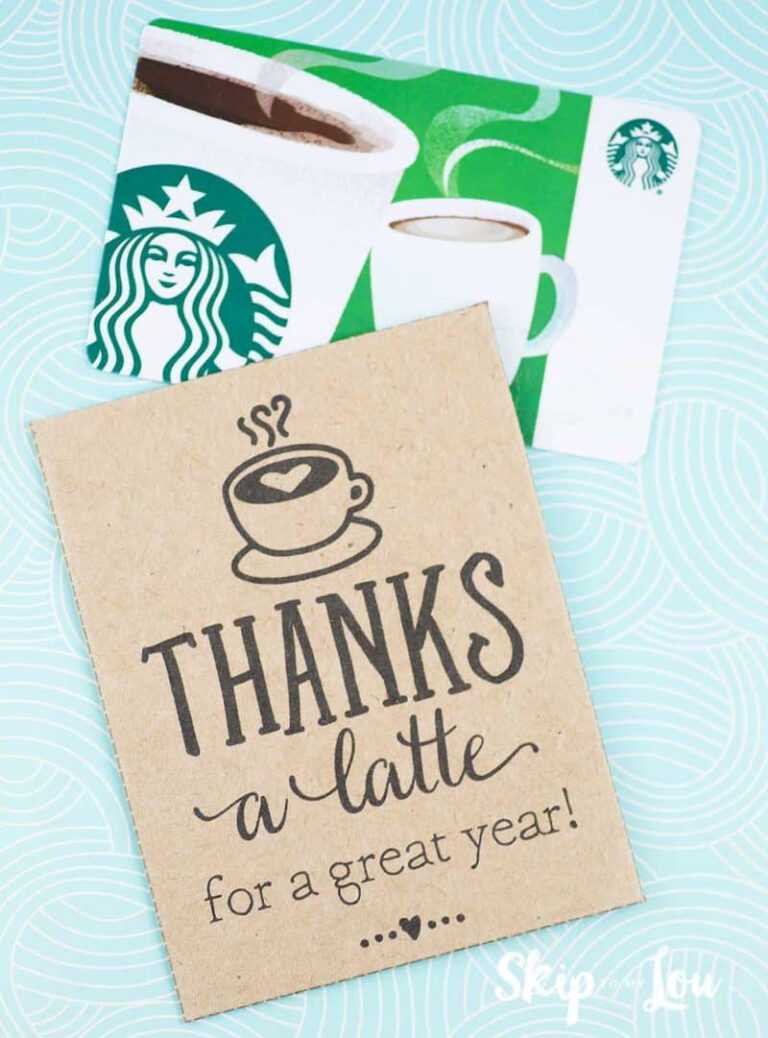 Thanks A Latte! Free Printable Gift Tags Skip To My Lou For Thanks A