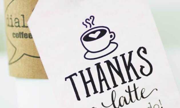 Thanks A Latte! Free Printable Gift Tags | Skip To My Lou in Thanks A Latte Card Template