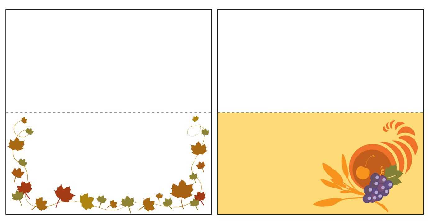 Thanksgiving Place Card Templates Gallery – Free Templates Ideas With Regard To Thanksgiving Place Card Templates