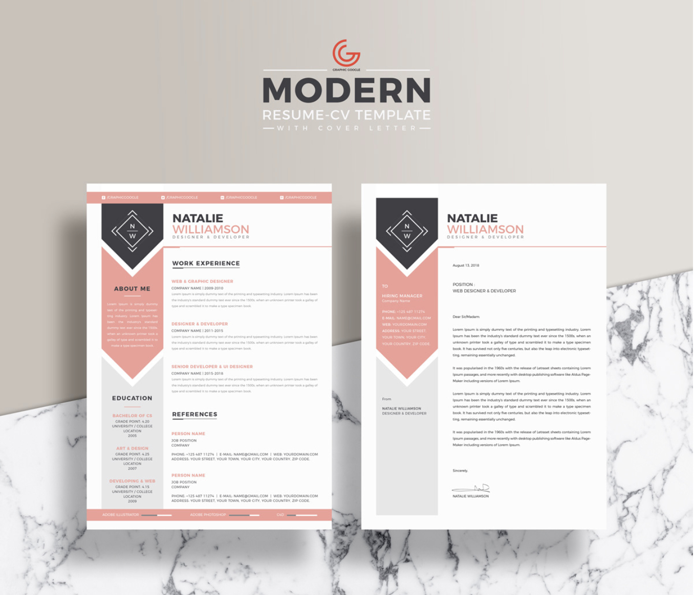 The Best Free Creative Resume Templates Of 2019 – Skillcrush Intended For Adobe Illustrator Brochure Templates Free Download