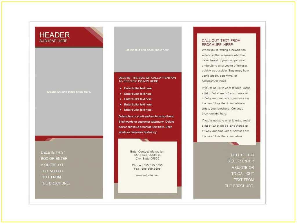 The Best Printable Brochure Template For Students | Marsha For Student Brochure Template