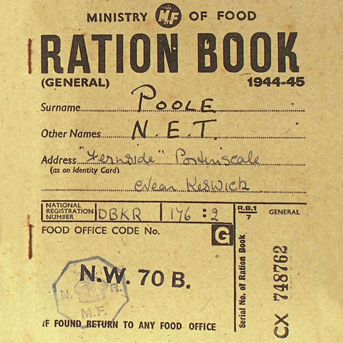 The Olde Curiosity Blog: #ww2 Rationing In The Second World Inside World War 2 Identity Card Template