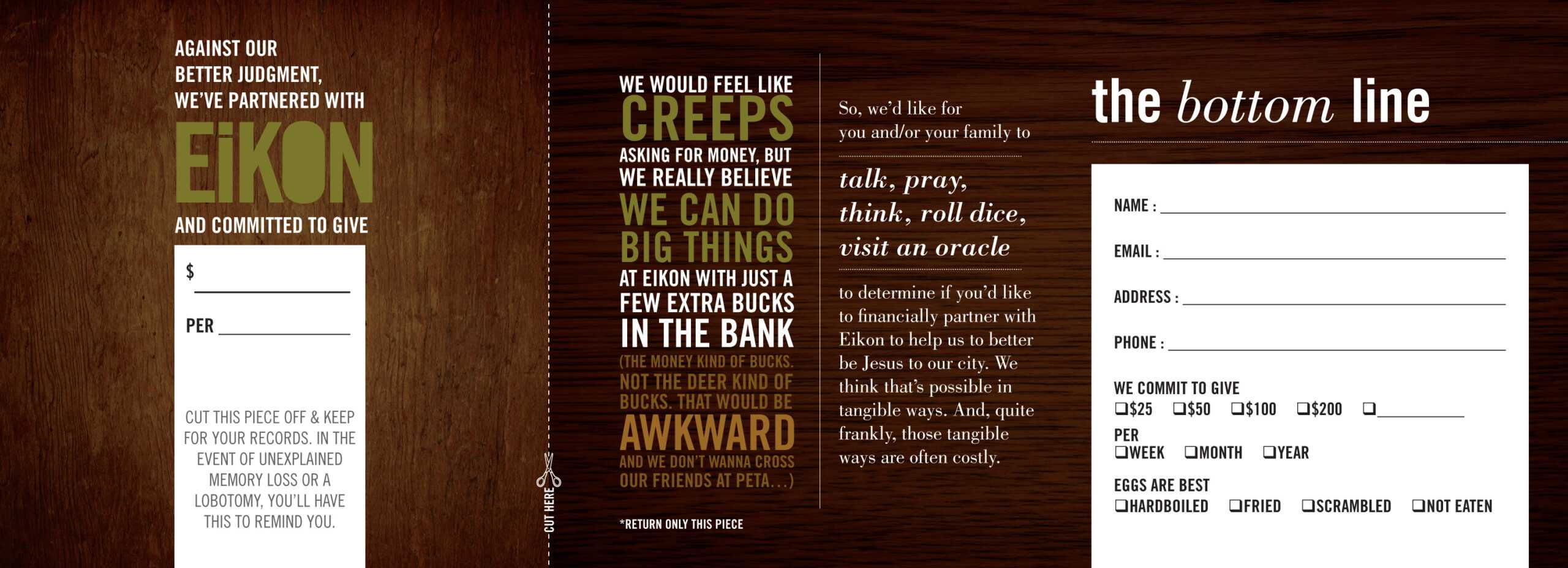 The Weirdest (Free, Downloadable) Church Pledge Card You Within Church Pledge Card Template