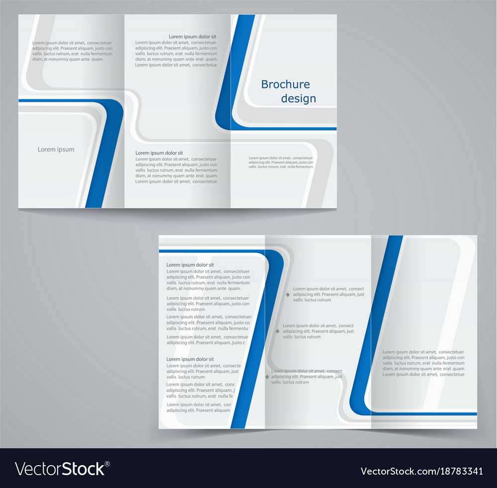 Three Fold Business Brochure Template Corporate With Regard To Three Fold Card Template