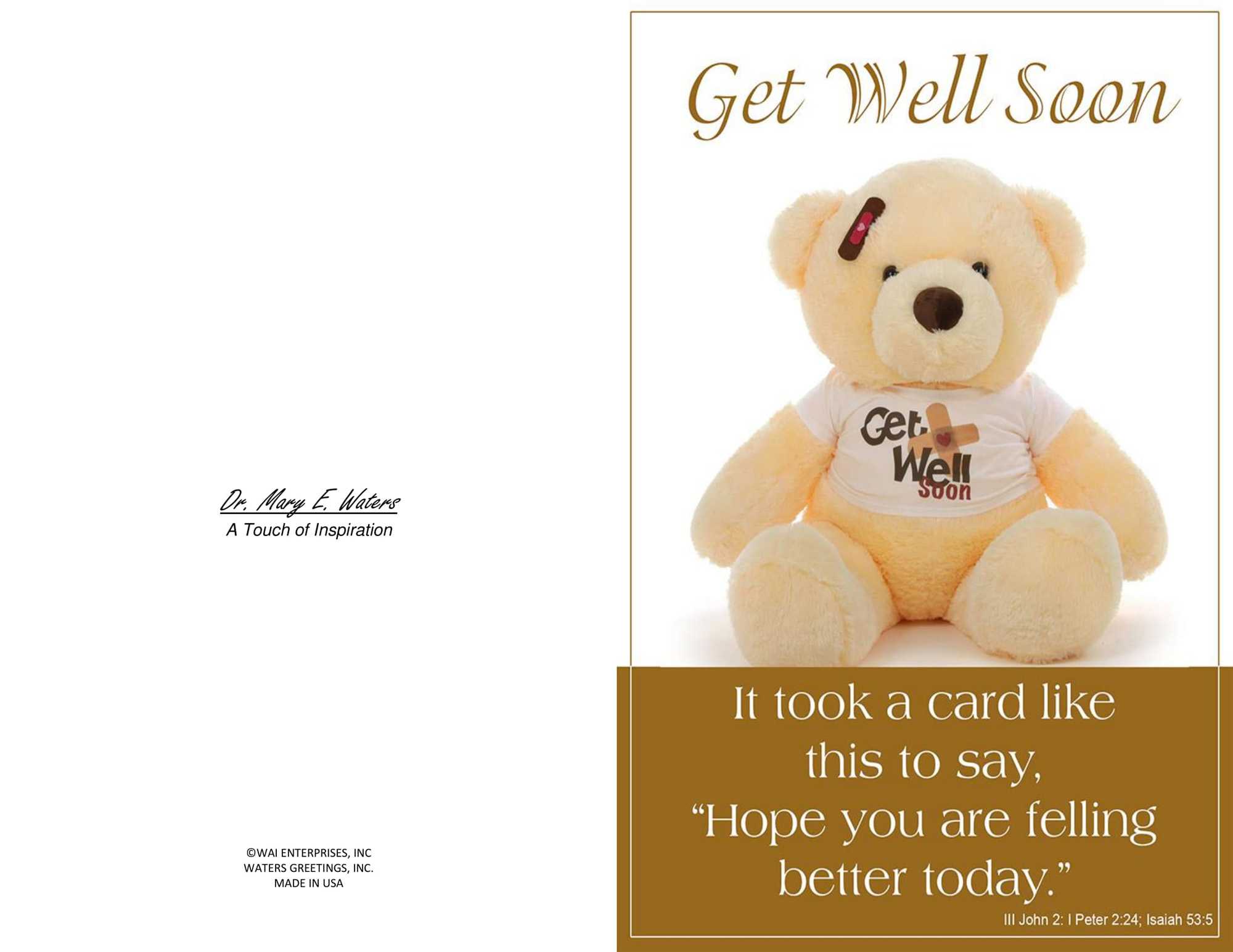 Three Printable Get Well Cards – Blank Inside, 5.5 X 8.5 And Regarding Get Well Soon Card Template