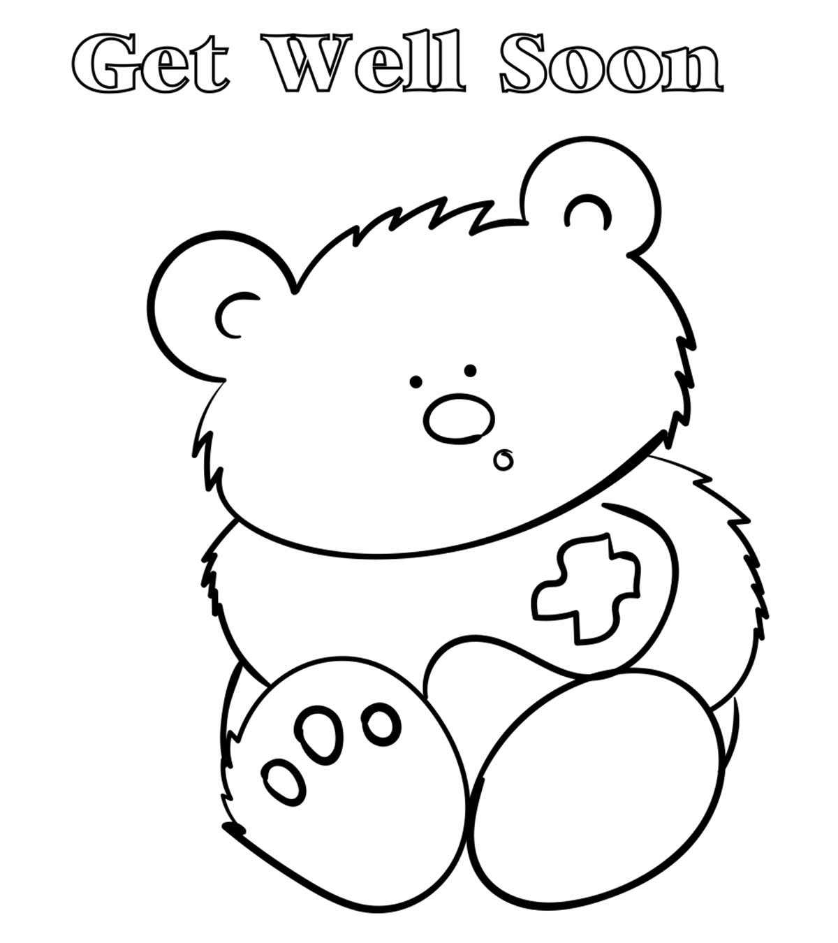 Top 25 Free Printable Get Well Soon Coloring Pages Online Throughout Get Well Soon Card Template