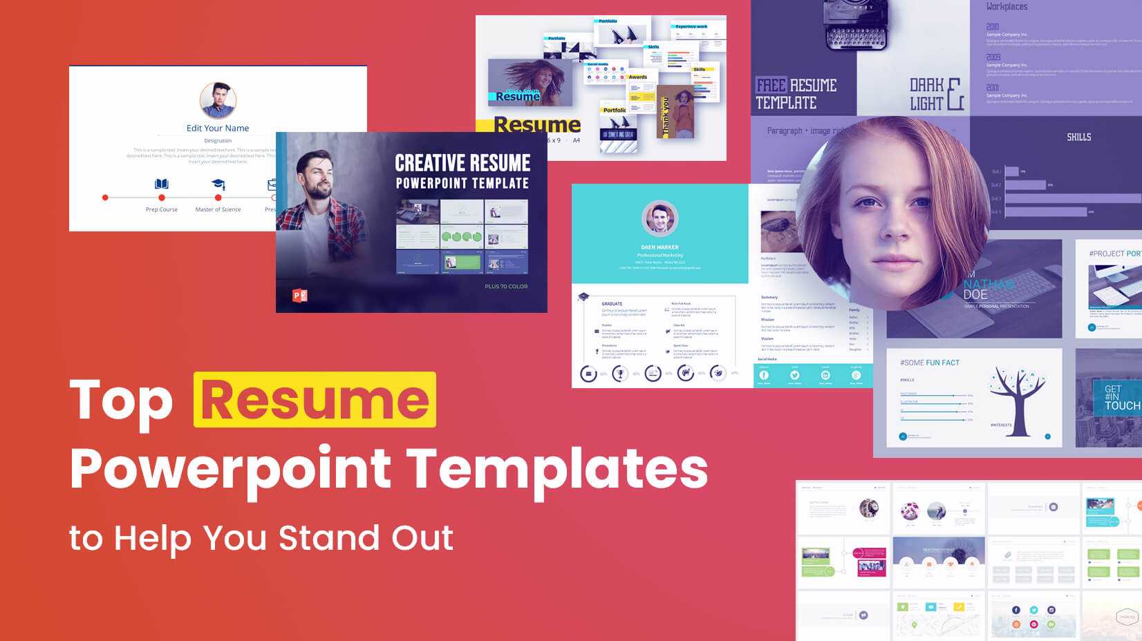 Top Resume Powerpoint Templates To Help You Stand Out Regarding Powerpoint 2007 Template Free Download