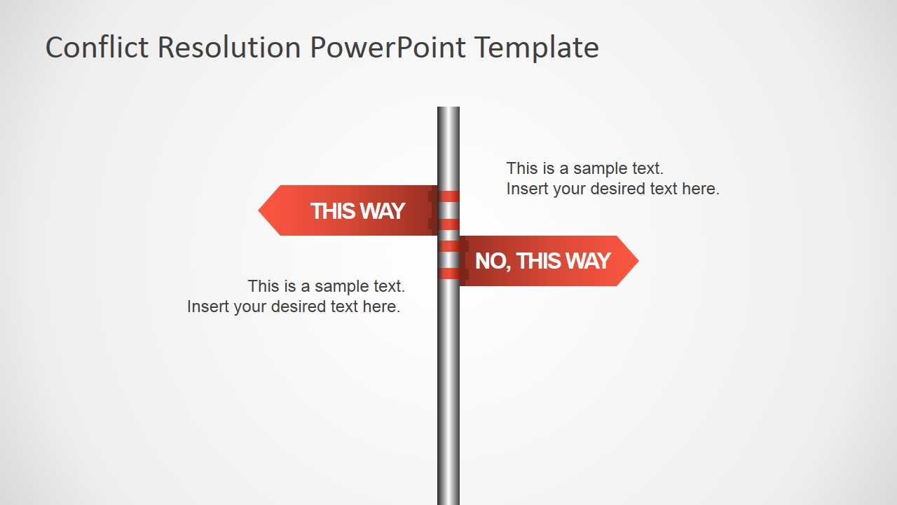 Traffic Sign This Way Arrows For Powerpoint - Slidemodel With Regard To Powerpoint Template Resolution