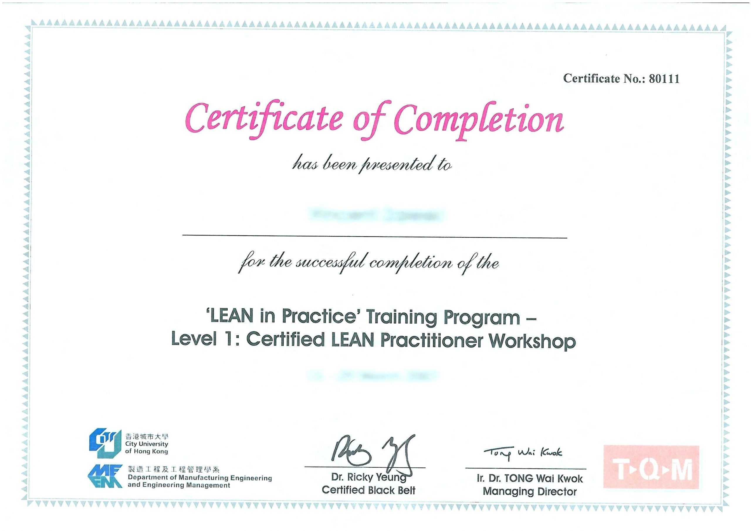 Training Certificate Template Word Format Course Free Pdf Regarding Template For Training Certificate