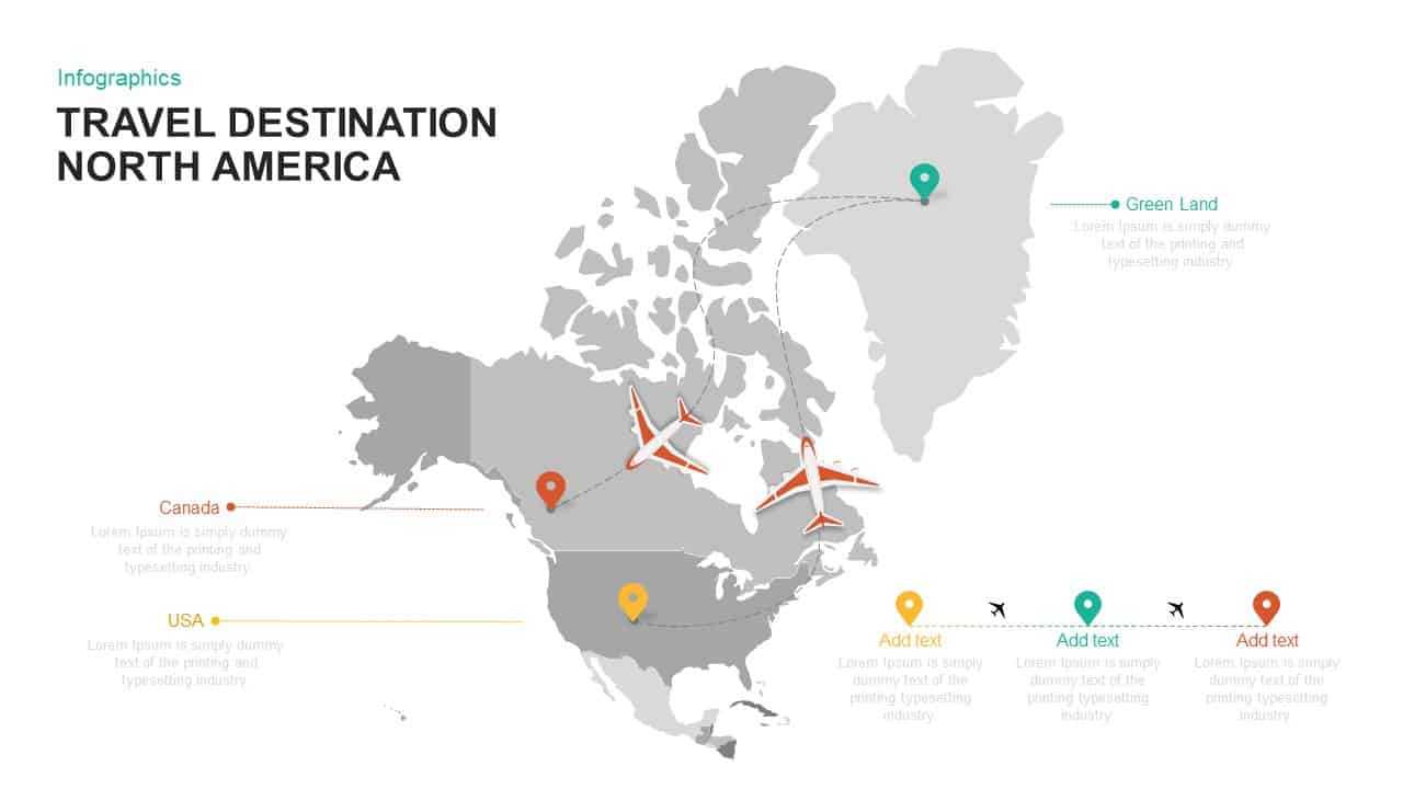 Travel Destination Powerpoint Template & Keynote – North America With Regard To Powerpoint Templates Tourism