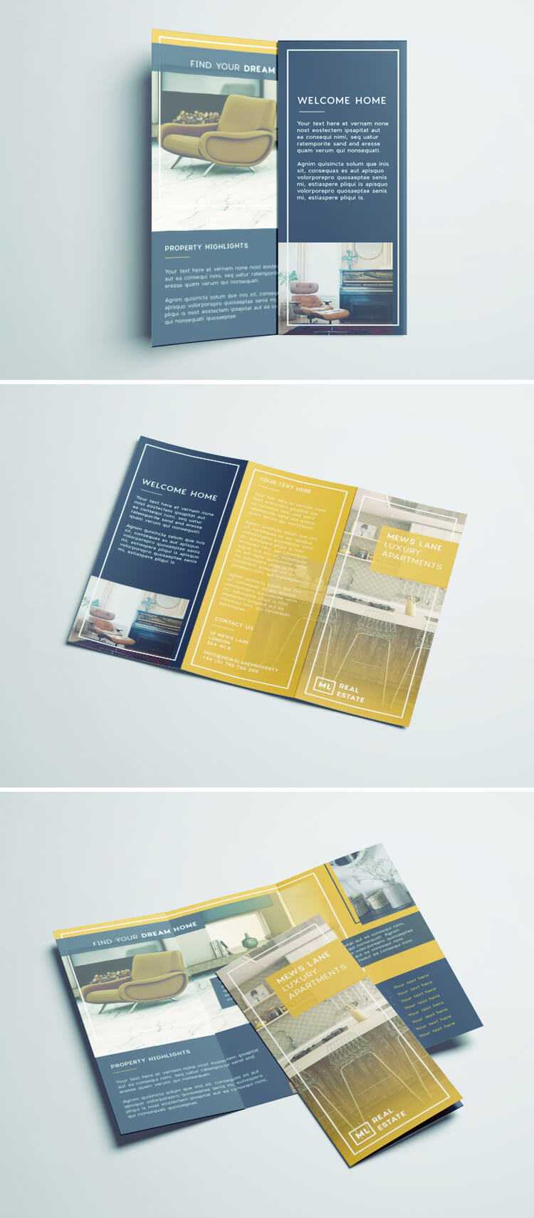Tri Fold Brochure | Free Indesign Template With Regard To Z Fold Brochure Template Indesign