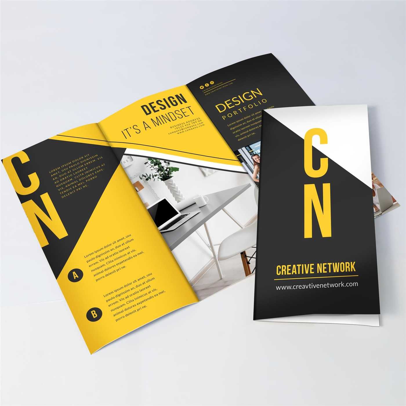 Tri Fold Brochure Printing – Free Print Templates And Design In 6 Panel Brochure Template