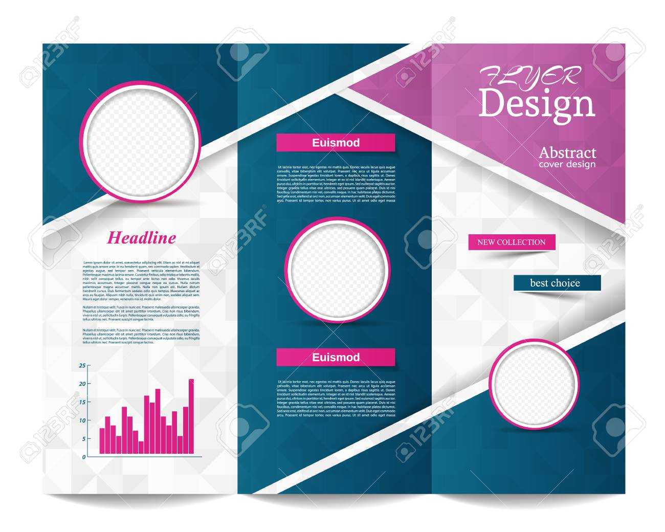 Tri Fold Brochure Template.corporate Business Background Or Cover.. Inside Tri Fold Brochure Publisher Template