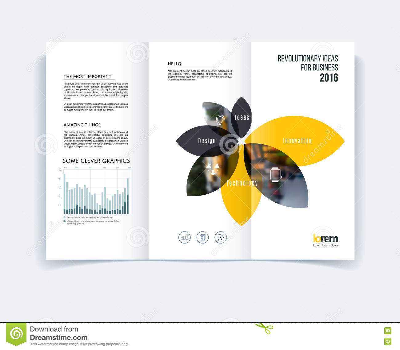 Tri Fold Brochure Template Layout, Cover Design, Flyer In A4 In Engineering Brochure Templates Free Download