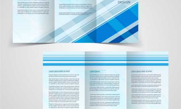 Tri-Fold Business Brochure Template Two-Sided intended for Double Sided Tri Fold Brochure Template