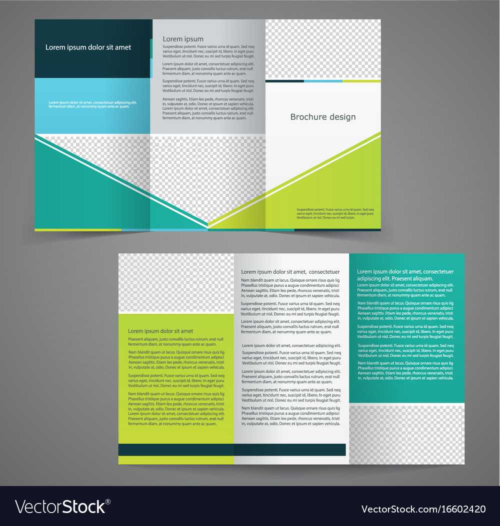 Tri Fold Business Brochure Template Two Sided Throughout One Sided Brochure Template