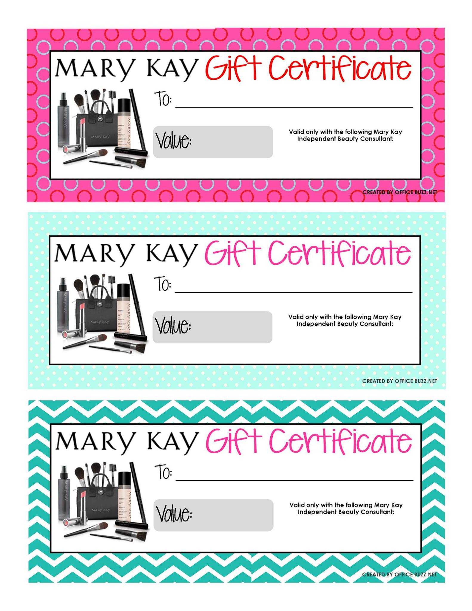 Mary Kay Gift Certificates Free Template Infoupdate Org Mary Kay My