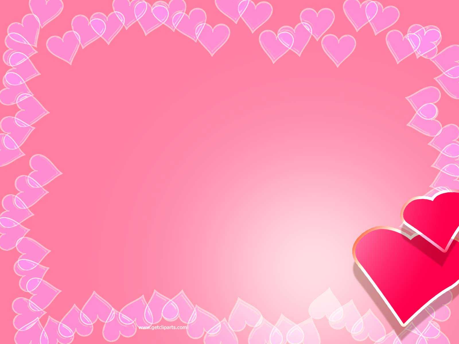 Valentine Backgrounds For Powerpoint - Border And Frame Ppt Throughout Valentine Powerpoint Templates Free