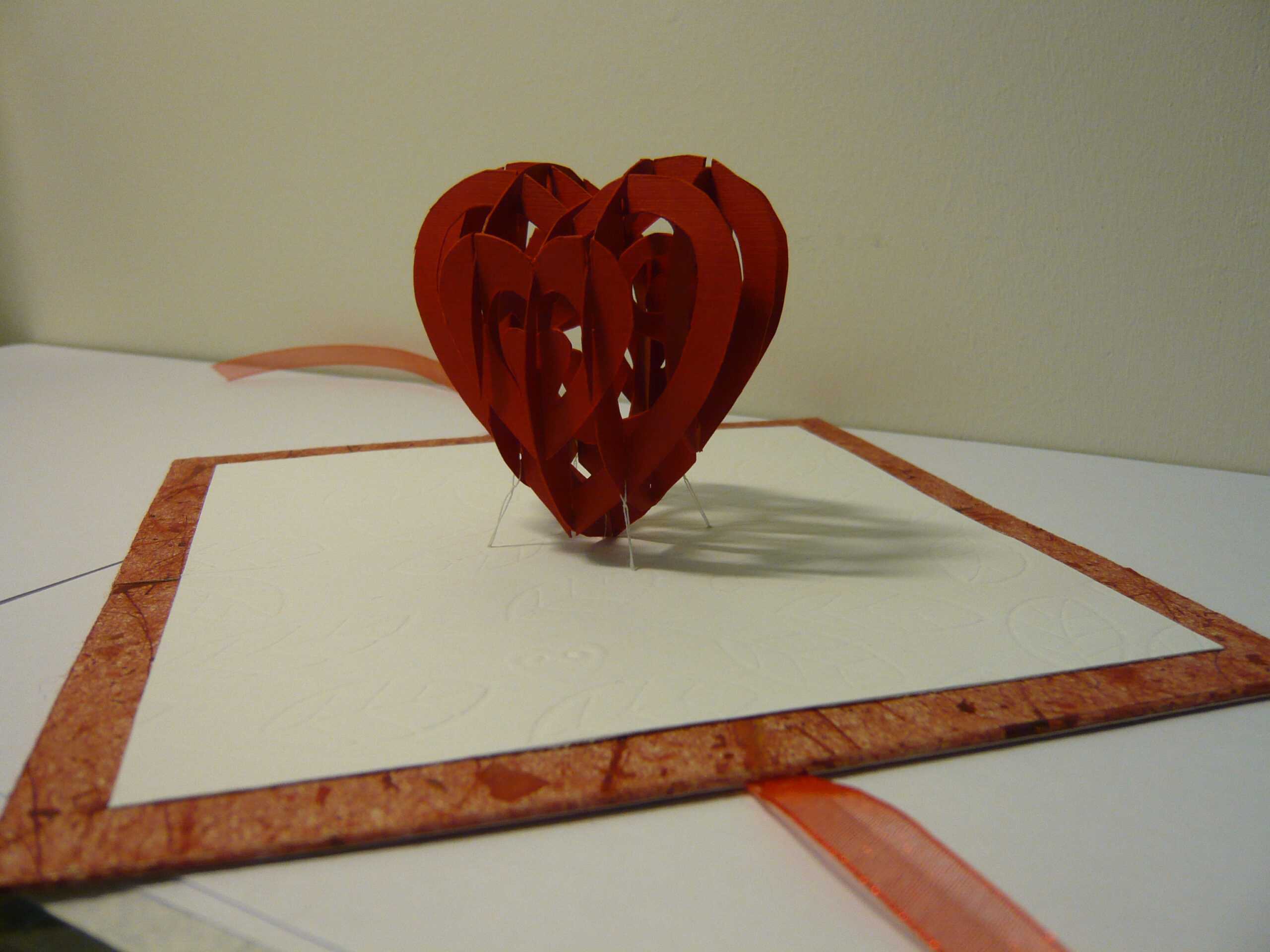 Valentine's Day Pop Up Card: 3D Heart Tutorial – Creative Intended For Pop Out Heart Card Template
