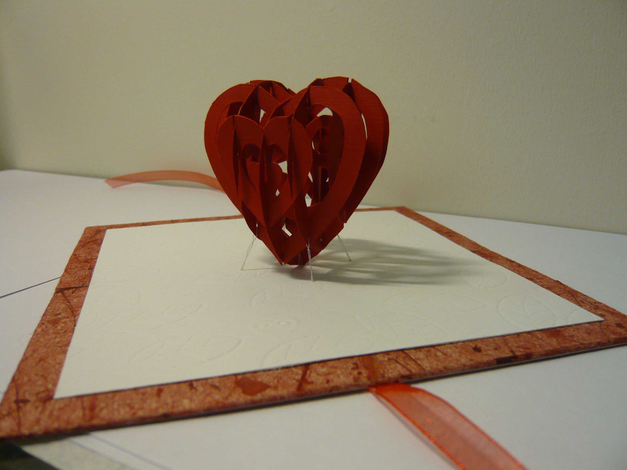 Valentine's Day Pop Up Card: 3D Heart Tutorial – Creative Throughout 3D Heart Pop Up Card Template Pdf