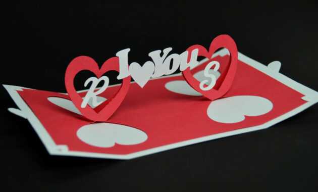 Valentine's Day Pop Up Card: Twisting Heart - Creative Pop intended for Twisting Hearts Pop Up Card Template