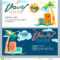 Vector Gift Travel Voucher Template. Tropical Island With Regard To Free Travel Gift Certificate Template