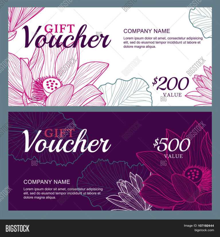 Vector Gift Voucher Vector & Photo (Free Trial) | Bigstock In Salon ...