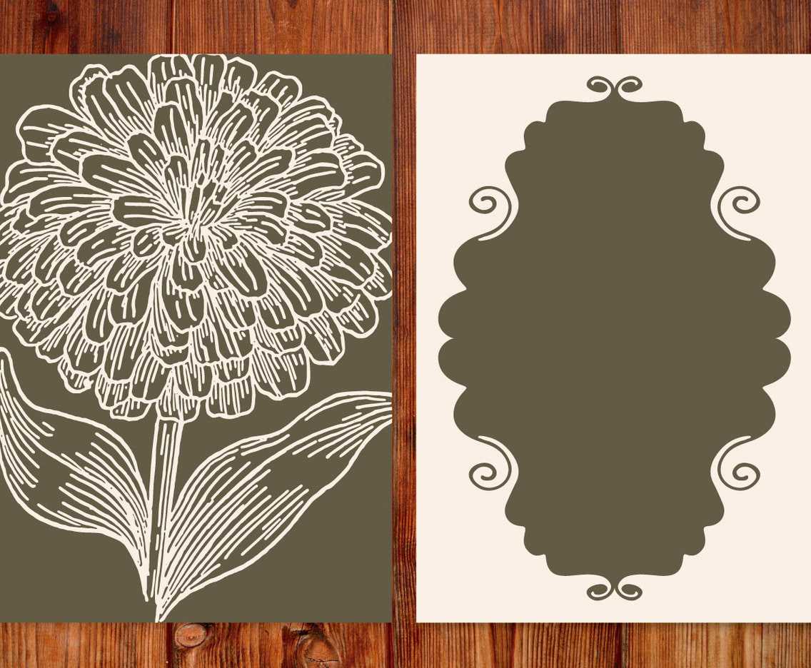 Vintage Flower Card Template Ai, Svg, Eps File | Free Pertaining To Free Svg Card Templates