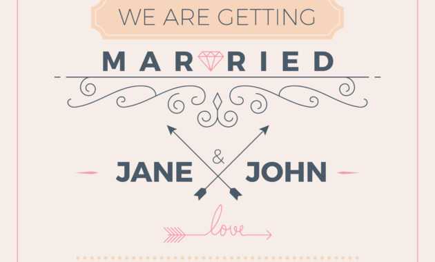 Vintage Wedding Invitation Card Template - Download Free intended for Church Wedding Invitation Card Template