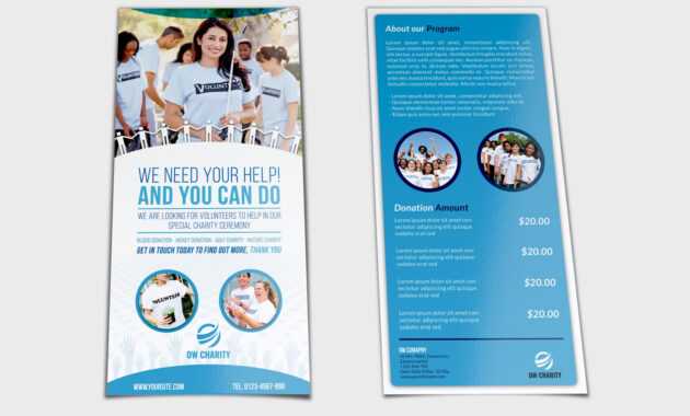 Volunteer Flyer Template Dl Sizeowpictures On Dribbble in Volunteer Brochure Template