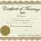 Vow Renewal Certificate Template ] – Meal Ticket Template Pertaining To Blank Marriage Certificate Template