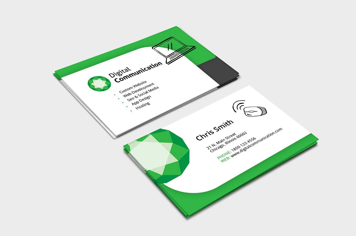 Web Designer Business Card Template In Psd, Ai & Vector With Regard To Web Design Business Cards Templates