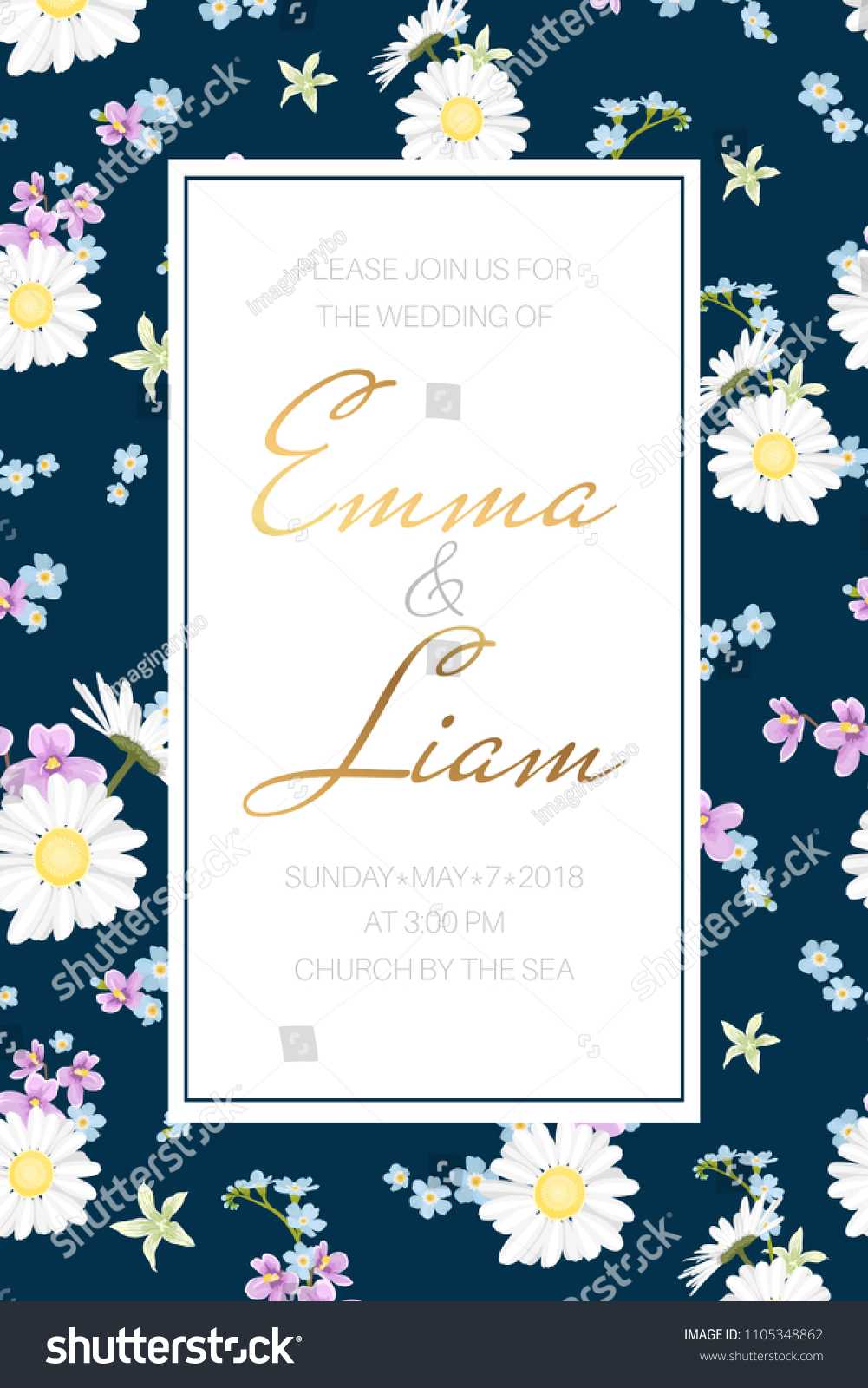 Wedding Marriage Event Invitation Card Template Stock Vector Regarding Event Invitation Card Template