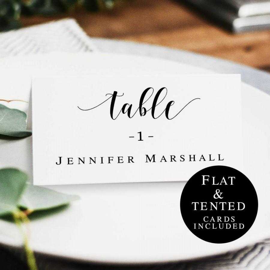 Wedding Name Cards Template Rustic Wedding Table Card For Table Name Card Template