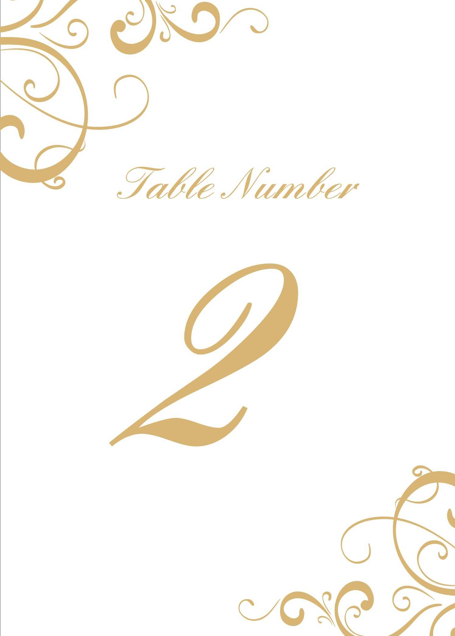 Wedding Table Numbers | Printable Pdfbasic Invite With Regard To Table Number Cards Template